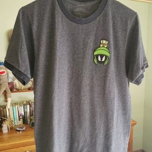 Looney Tunes Dark Gray Marvin The Martian TShirt S